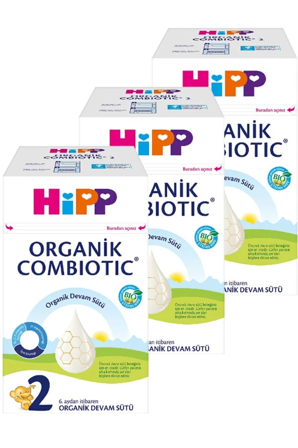 2 Organik Devam Sütü Combiotic 800 gr X 3 Adet