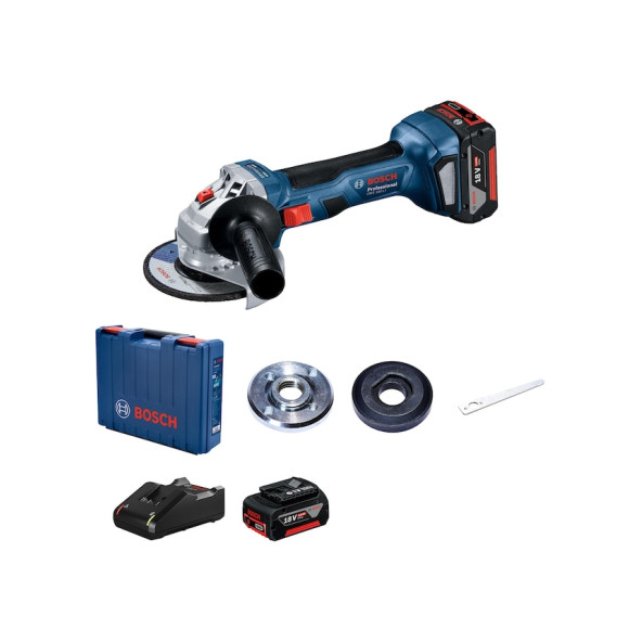 Bosch Professional GWS 180-LI 2x4ah Çift Akülü Taşlama Makinesi - 06019H9021