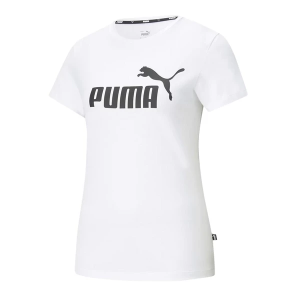 Puma 586774 Ess Logo Tee Beyaz