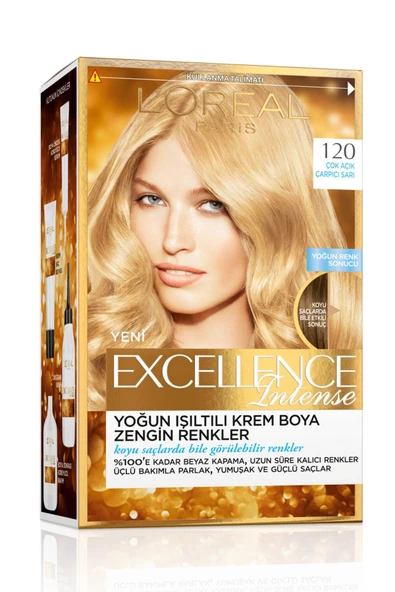 L'Oreal Paris Saç Boyası - Excellence Intense No: 120 Çok Açık Çarpıcı Sarı