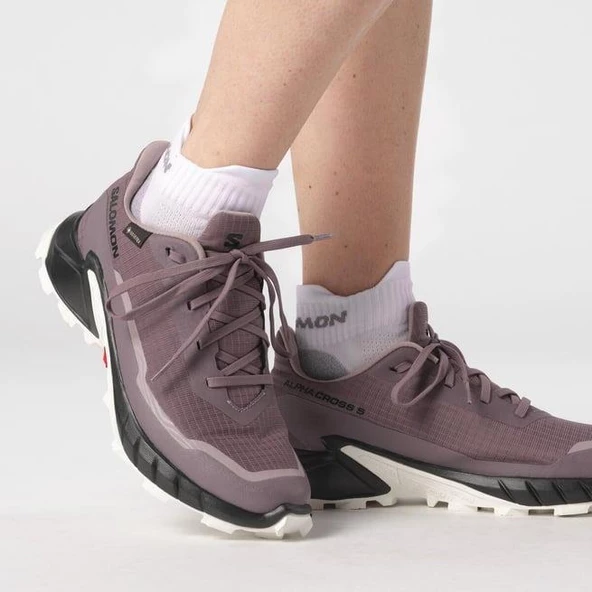 SALOMON KADIN ALPHACROSS 5 GTX W PATİKA KOŞUSU AYAKKABISI L47311000 - Resim 5