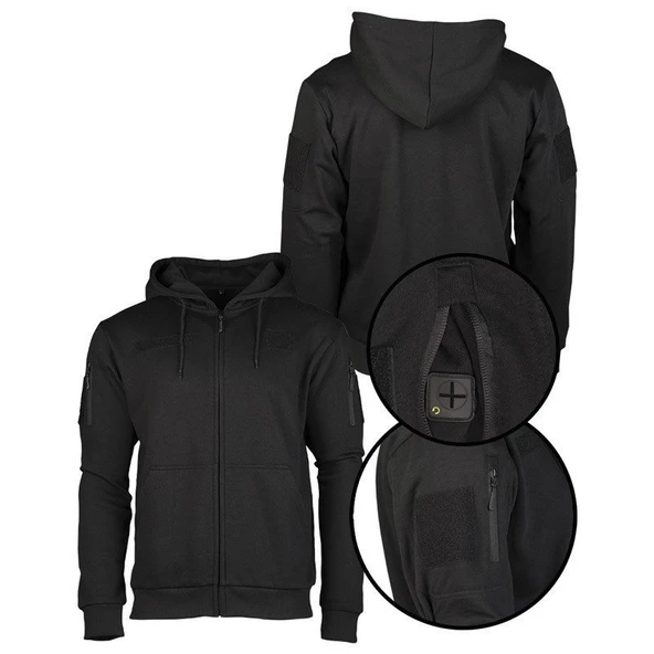 STURM TACTICAL HOODIE SIYAH POLAR - 2