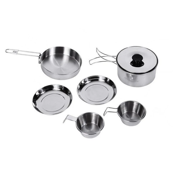 KingCamp BACKPACKER III SILVER YEMEK SET (2 KISI)