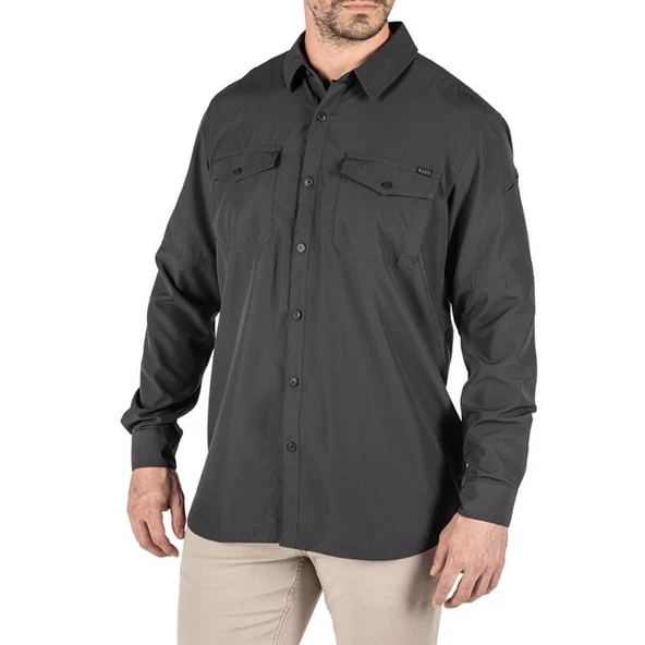 5.11 MARKSMAN L/S GRI GOMLEK - 10