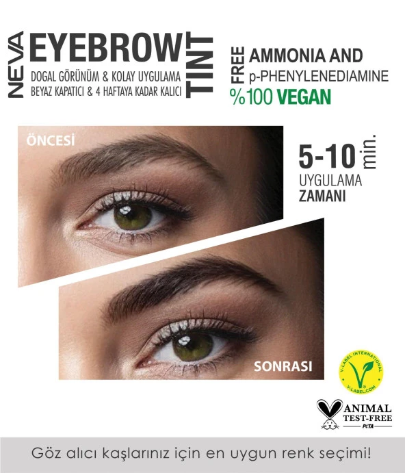 Neva Kaş Boyası %100 Vegan Amonyaksız 1.1 Kül Gri - 4