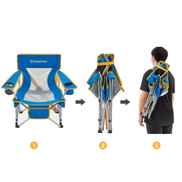 KingCamp LARCH BEECH SANDALYE (MAVI) - 4