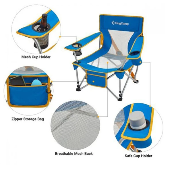 KingCamp LARCH BEECH SANDALYE (MAVI) - 5