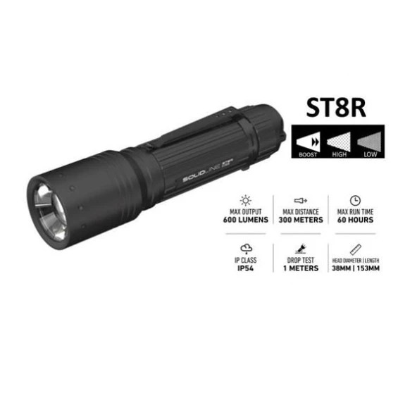 Solidline ST8R 600 Lümen El Feneri - 2