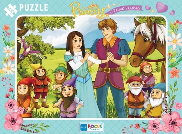 Blue Focus Princess Pamuk Prenses - Puzzle 72 Parça