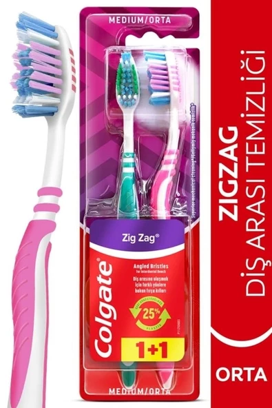 Colgate diş Fırçası Zigzag 1+1