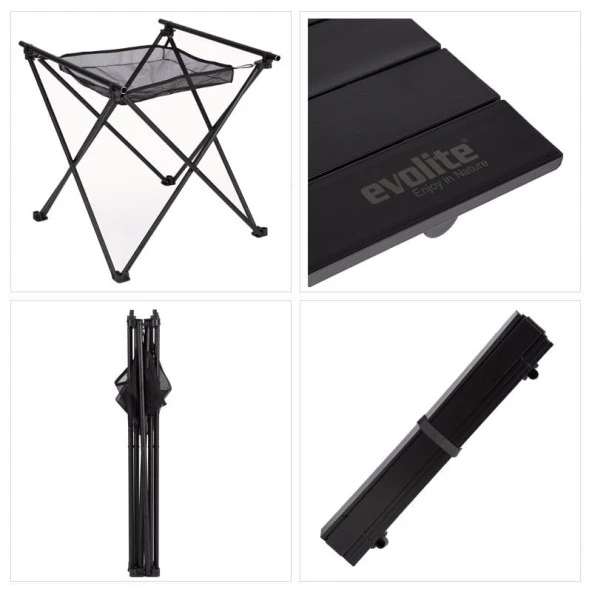 Evolite Nature Katlanabilir Kamp Masası Orta (50 x 55 x 53cm) - 9