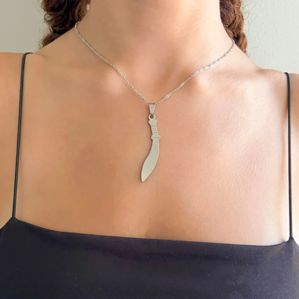 FerizZ 316L Çelik Kılıç Model Kolye Ucu TGR-576 - Resim 2