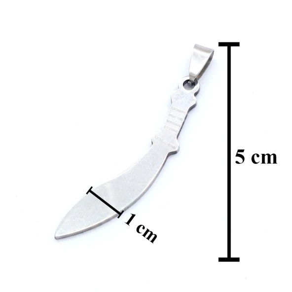 FerizZ 316L Çelik Kılıç Model Kolye Ucu TGR-576 - Resim 3