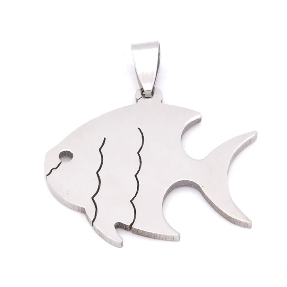 FerizZ 316L Çelik Balık Şeklinde Kolye Ucu TGR-572 ürün görseli