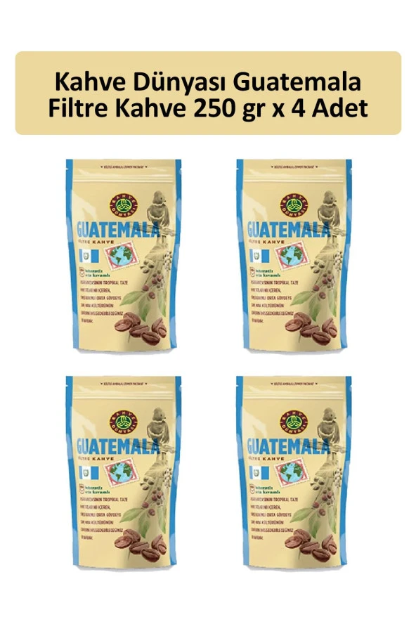 Kahve Dünyası Guatemala Filtre Kahve 250 gr x 4 Adet