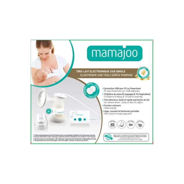 7905329 Mamajoo Elektronik Usb Tekli Göğüs Pompası - 2