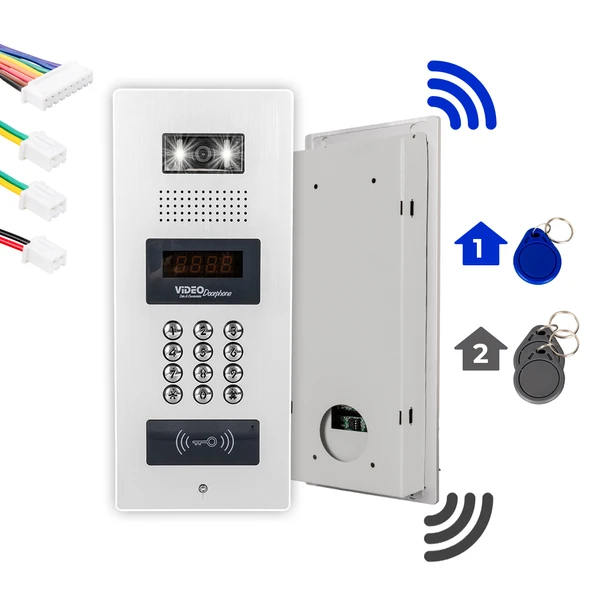 Powermaster Kapı Kilidi Sistemi İntercom Kapı Kilit Apartman Zil Paneli Şifreli Çipli - 2