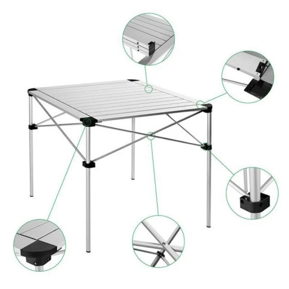 KingCamp ALUMINYUM KATLANABILIR MASA - 10