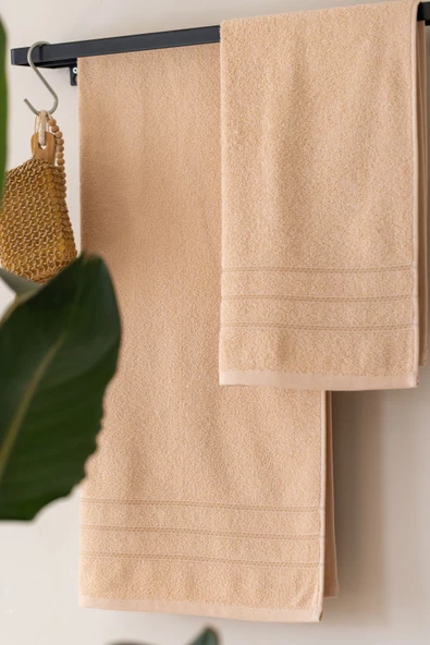 Etnik Desen 2'li Banyo Havlu Seti I Hamam Takımı I Çeyizlik Set I 50x85cm + 70x140cm - 6
