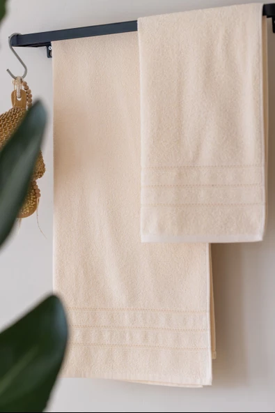 Etnik Desen 2'li Banyo Havlu Seti I Hamam Takımı I Çeyizlik Set I 50x85cm + 70x140cm - 8