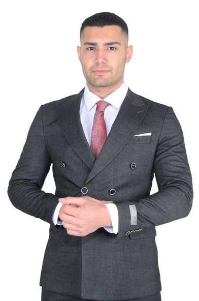 Erkek Kruvaze Takım Elbise - 8