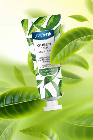 Deep Fresh Prebiyotik Nemlendirici El ve Vücut Kremi Yeşil Çay 50 ml - 2
