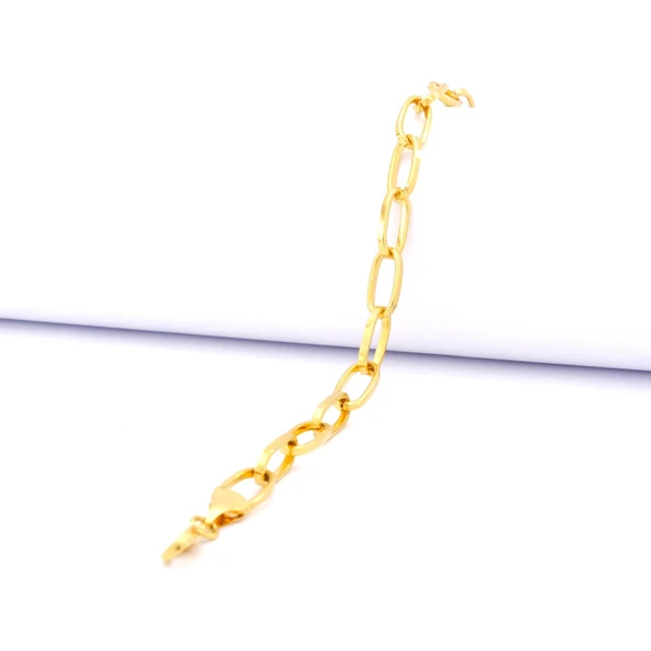 Altın Kaplama Zincir - Hallow Bileklik BLK-985 ürün görseli