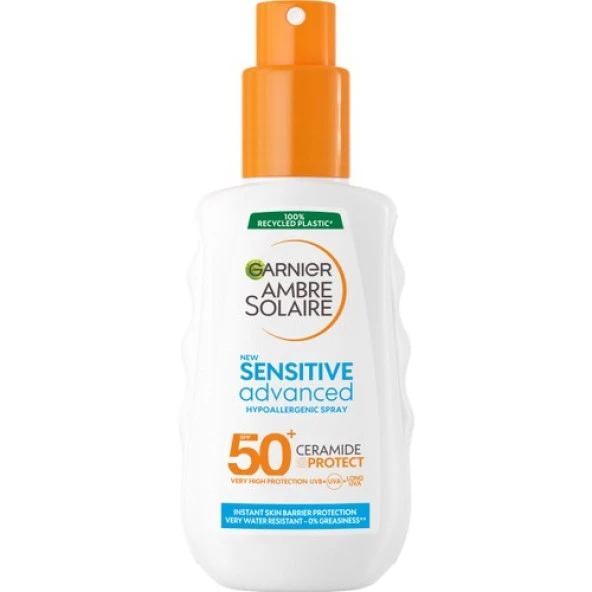 Garnier Ambre Solaire Sensitive Advanced Hipoalerjenik Güneş Koruyucu Sprey SPF50+ 150ML - 2