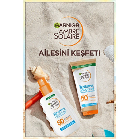 Garnier Ambre Solaire Sensitive Advanced Hipoalerjenik Güneş Koruyucu Sprey SPF50+ 150ML - 7