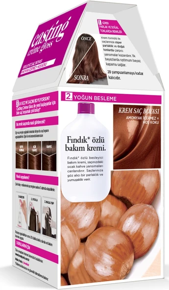 L'Oréal Paris Casting Crème Gloss Saç Boyası - 603 Altın Karamel - Resim 3