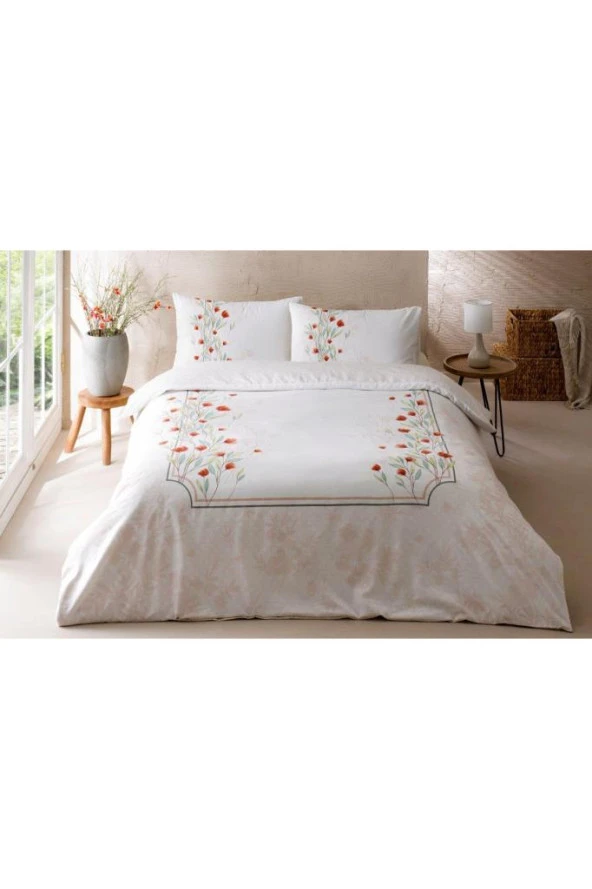 Özdilek Çift Kişilik Nev Nevresim Takımı Lisyantus Krem ürün görseli