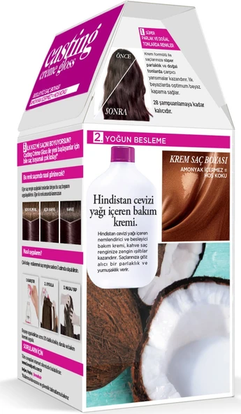 Loreal Paris Casting Creme Gloss Saç Boyası 5102 Cool Mocha - 3