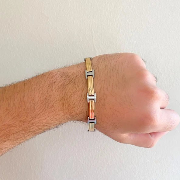 316L Çelik Erkek Bileklik EBLK-343 - Resim 2