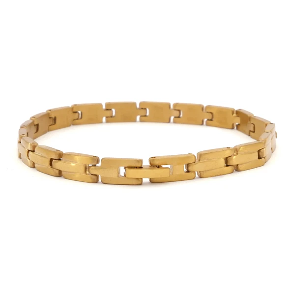 Altın Kaplama Zincir Erkek Bileklik EBLK-352 ürün görseli 1