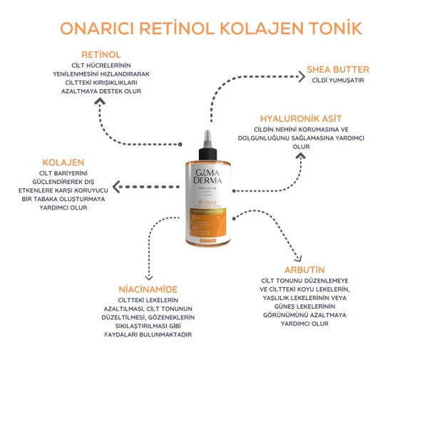 Retinol Kolajen Onarıcı Bakım Toniği 200 ml - 2