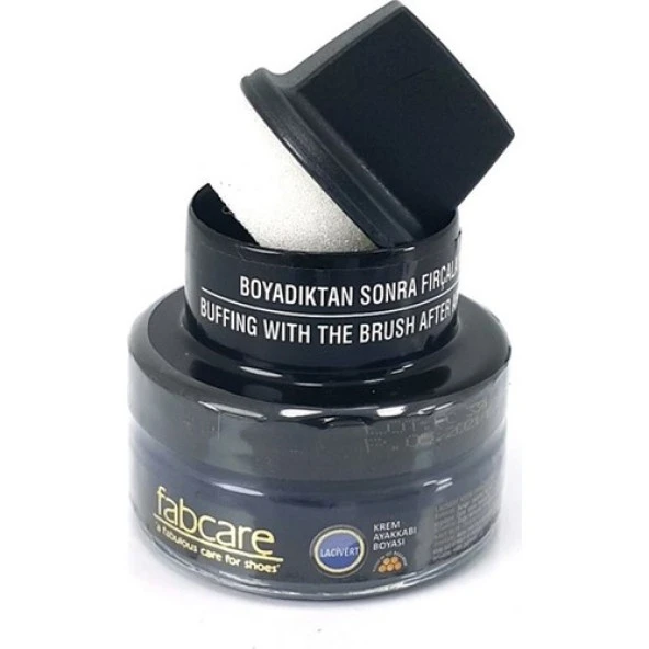 FABCARE CAM KAVANOZ LACİVERT RENK KREM AYAKKABI BOYASI - 3