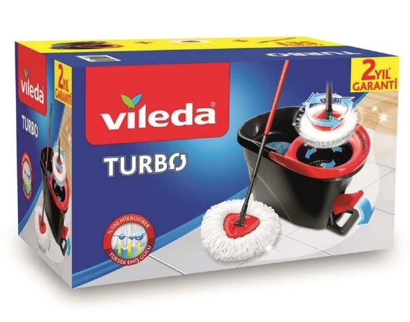 Vileda Turbo Döner Hazneli Pedalı Temizlik Seti - 1