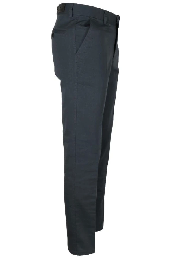 Erkek Gri Keten Pantolon Mevsimlik Normal Kesim RAR01178 - 4