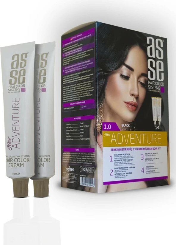 Asse Set Boya 1.0 Siyah ürün görseli