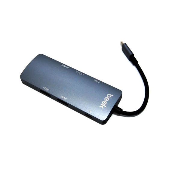 Beek 8 in 1 USB Tip C Docking Station<br>Beek 8 in 1 Type C to Docking Station