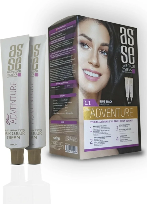 Asse Set Boya 1.1 Mavi Siyah - Resim 2