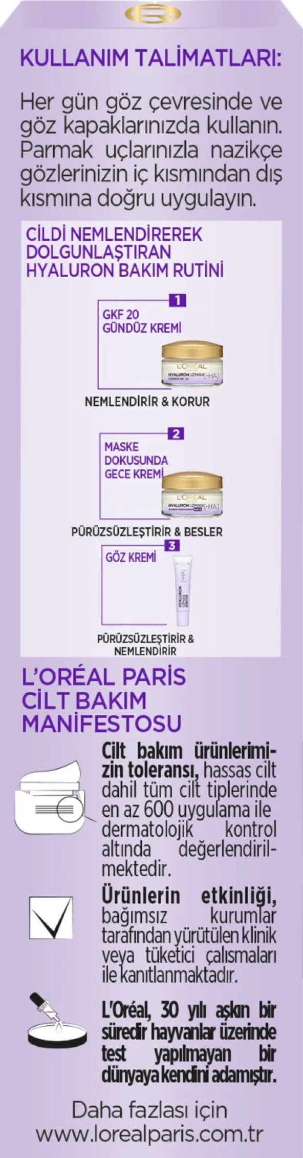 L'oréal Paris Hyaluron Uzmanı Cilt Dolgunlaştıran Nemlendirici Göz Kremi 15ML - 5