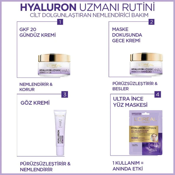 L'oréal Paris Hyaluron Uzmanı Cilt Dolgunlaştıran Nemlendirici Göz Kremi 15ML - 9
