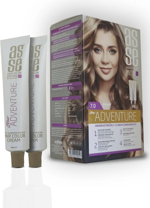 Asse Adventure Set Saç Boyası No:7.0 Kumral ürün görseli