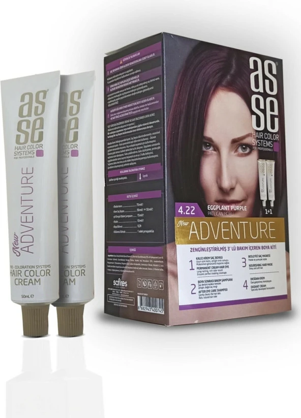 Asse Set Boya 4.22 Patlıcan Moru ürün görseli