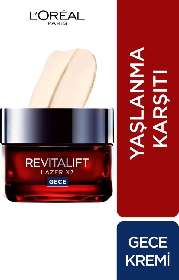 L'Oréal Paris Revitalift Lazer X3 Yoğun Gece Bakım Kremi