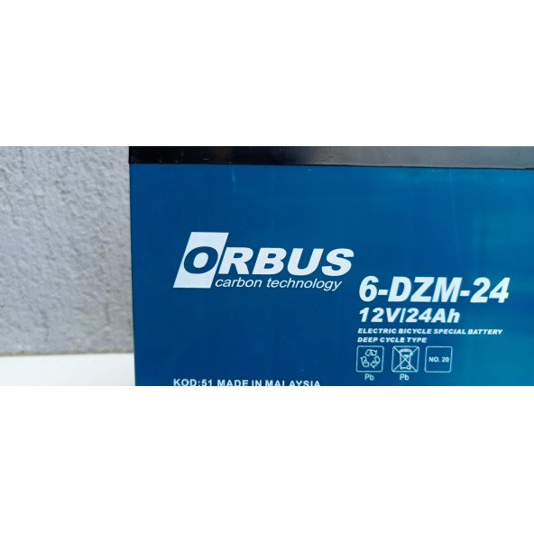 Orbus 12V 24 Amper Elektrikli Bisiklet Aküsü - 3