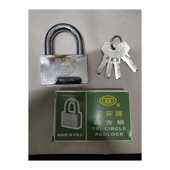 Çelik Asma Kilit 70mm Tri-Cırcle