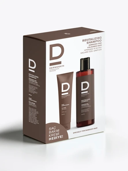 Dermoskin Revitalizing Shampoo 200 Ml Yıpranmış Ve Boyalı Saçlara Özel + Saç Bakım Kremi 75 Hediye
