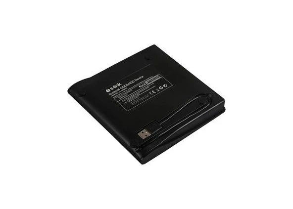 S-link USB 3.0 DVD-R-CD-R-RW- Dvd-Rw Ultra Slim Harici Optik Yazıcı Siyah - 3
